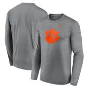 Clemson Nike Legend Primary Logo Long Sleeve Tee